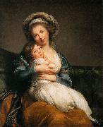 eisabeth Vige-Lebrun self-portrait with Her Daughter Germany oil painting artist